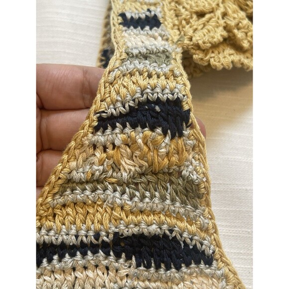 AYNI Try Crochet Off The Shoulder Crop Top In Butter Sz Lg New W/Alteration Rare - Picture 11 of 12